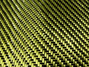 Yellow Carbon Kevlar Fiber Hybrid Fabric twill Fabric ,Mixed with yellow  kevlar fabric and carbon fabric